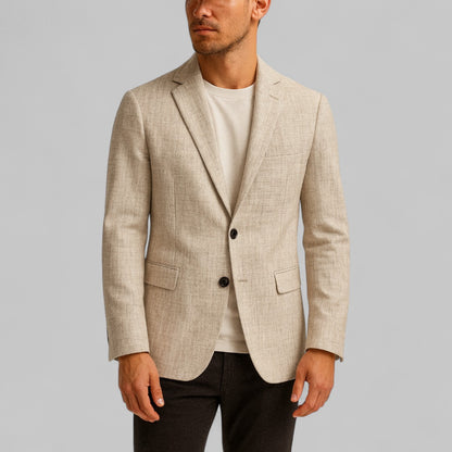 Minimalist Two-Button Business Casual Blazer