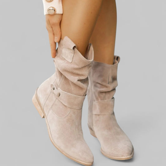 Casual Low Heel Cowboy Boots