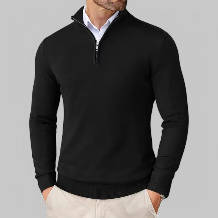 Old-Money Half Zip Jumper