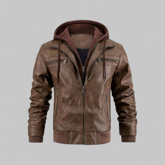 Casual Slim-Fit Hooded Jacket