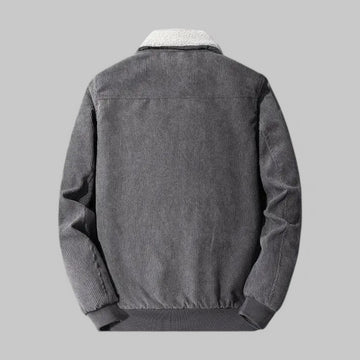 Men's Fleece-Lined Corduroy Warm Jacket
