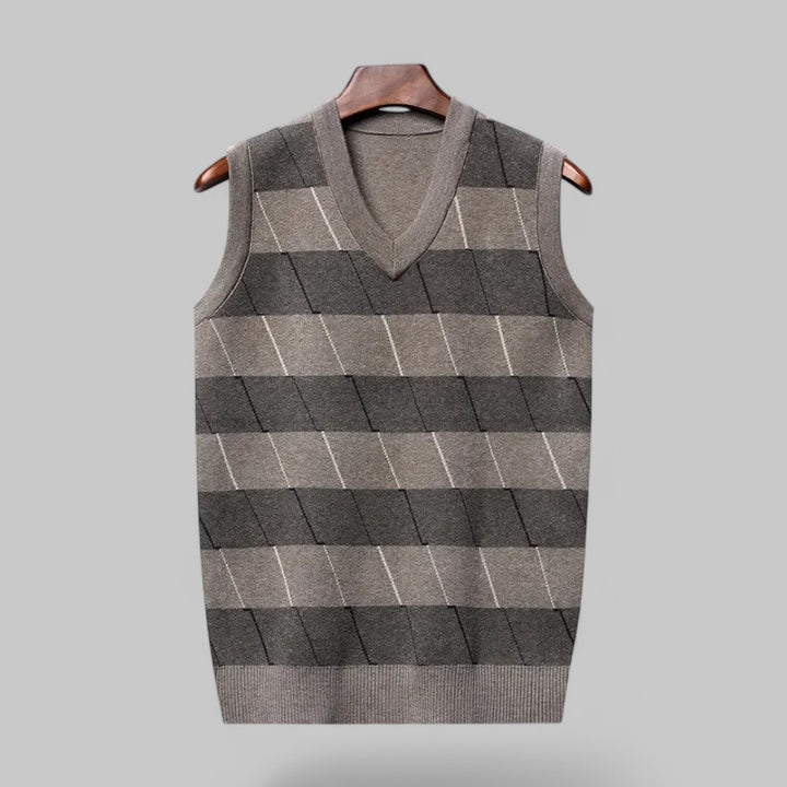 Klyber | Old Money Striped V-Neck Sleeveless Tank