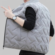 Men's Patterned Padded Gilet Body Warmer