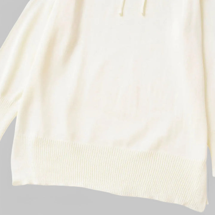 Women's Loose Knit Hooded Jumper