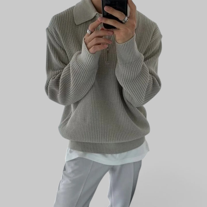 Old Money Vintage Knit Jumper for Men