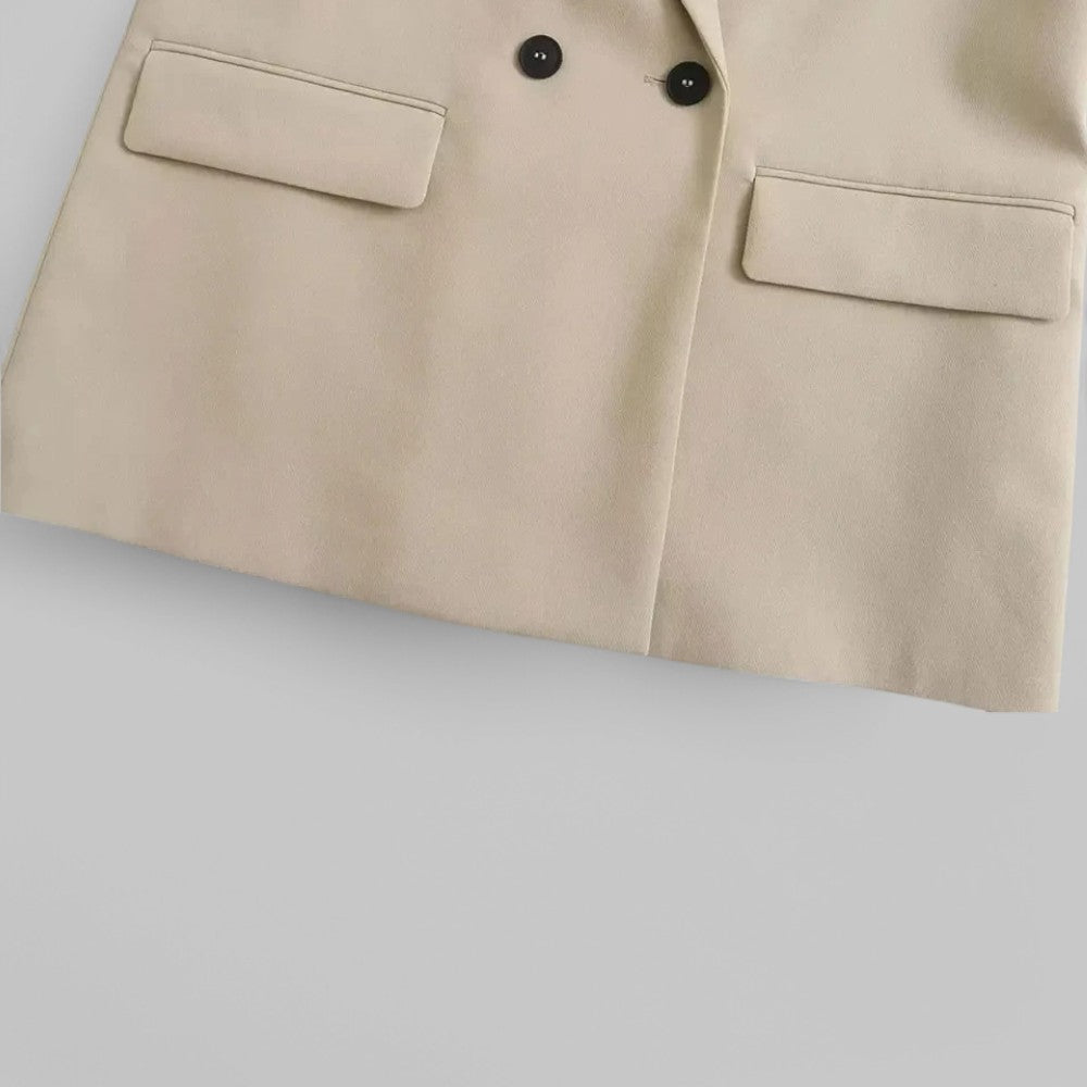 Double-Breasted Oversized Blazer