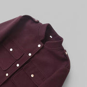 Klyber | Soft Wool Button-Up Jacket with Pockets