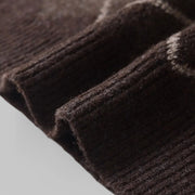 Argyle Knit Jumper with Round Neck