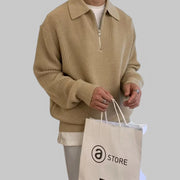 Old Money Vintage Knit Jumper for Men