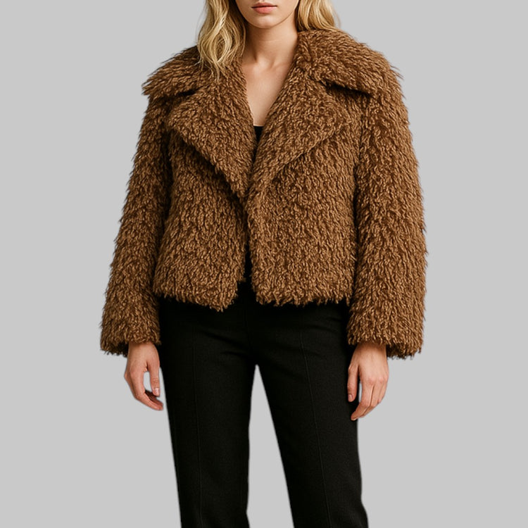 Shaggy Teddy Lapel Jacket