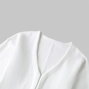 Fitted V-Neck Knit Cardigan