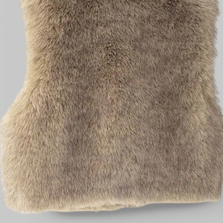 Faux Fur Sleeveless Waistcoat