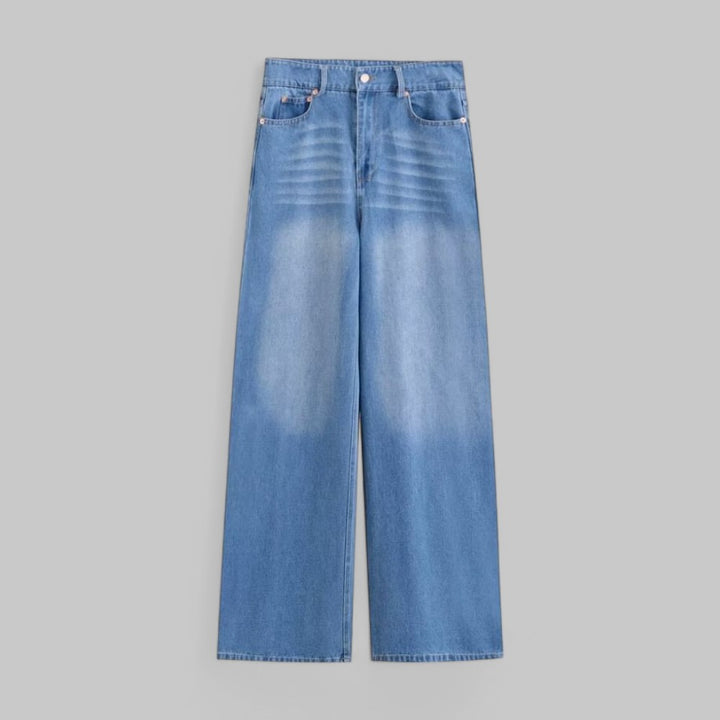 Women's High Waisted Wide Leg Mom Jeans