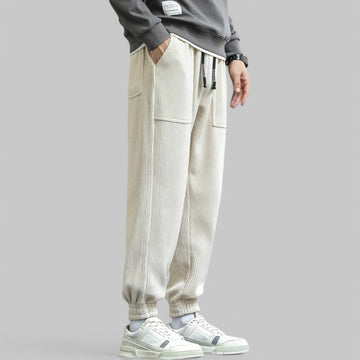Casual Loose Fit Corduroy Joggers