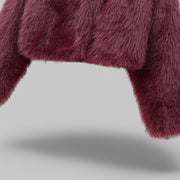 Klyber | Thick Warm Faux Fur Cropped Jacket