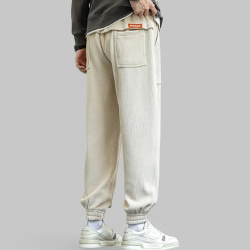 Casual Loose Fit Corduroy Joggers