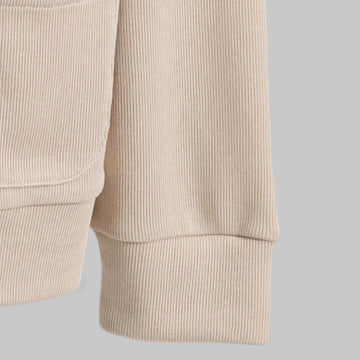 Solid V-Neck Knit Cardigan