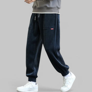 Casual Loose Fit Corduroy Joggers