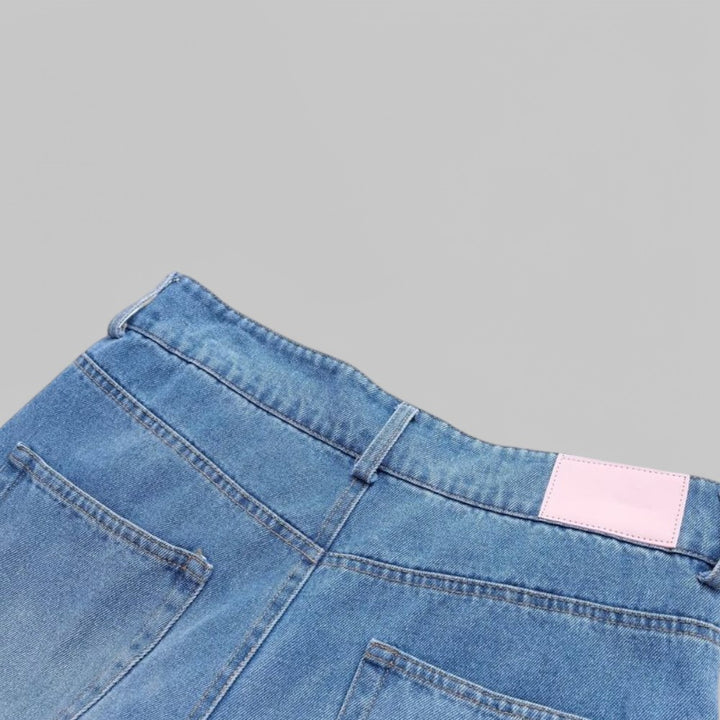 Women's High Waisted Wide Leg Mom Jeans