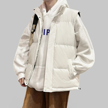 Klyber | Men's Oversized Zip-Up Puffer Gilet Vest with Stand Collar