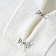 Fitted V-Neck Knit Cardigan
