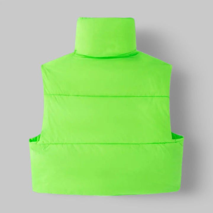 Klyber | Women's High Neck Cropped Puffer Gilet