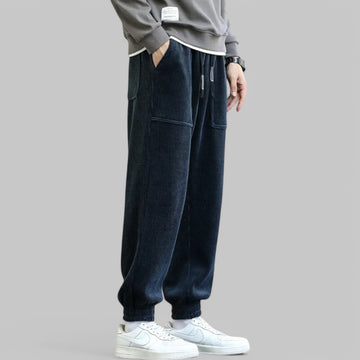 Casual Loose Fit Corduroy Joggers