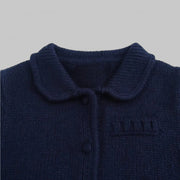 Chic Collared Knit Cardigan