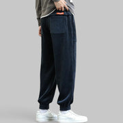 Casual Loose Fit Corduroy Joggers