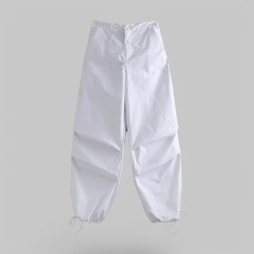 High-Waist Pleated Pants with Side Pockets