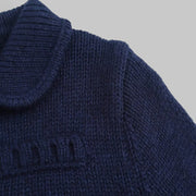Chic Collared Knit Cardigan
