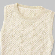 Klyber | Sleeveless Faux Pearl Knit Mini Dress