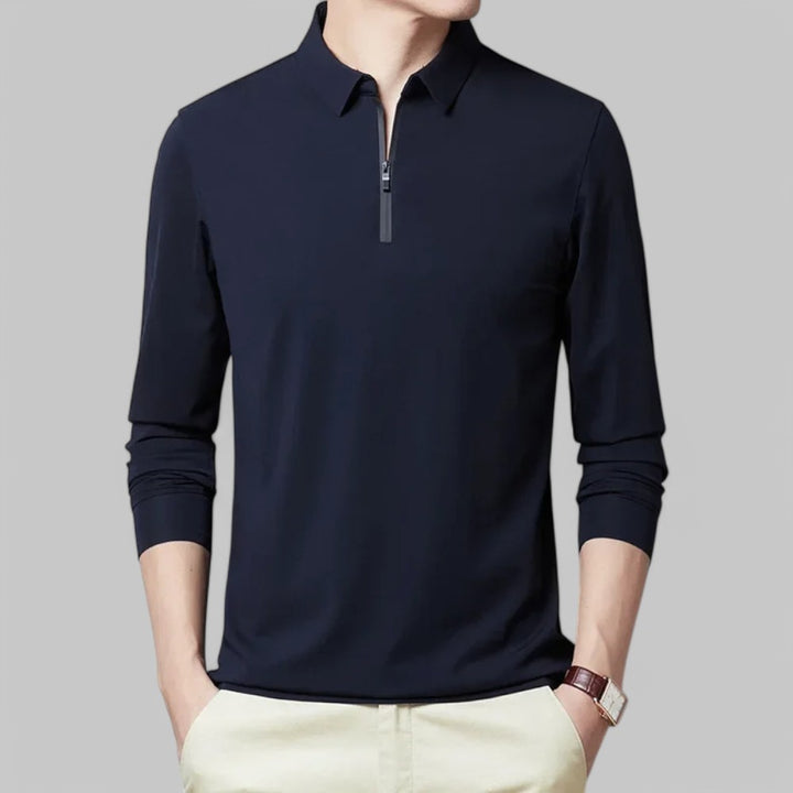 Klyber | Long Sleeve Half-Zip Collar Top