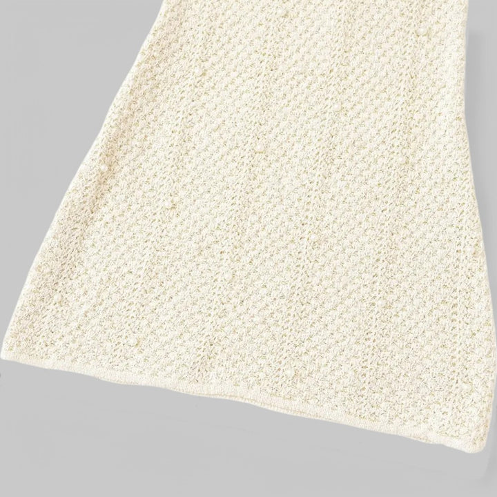 Klyber | Sleeveless Faux Pearl Knit Mini Dress