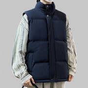 Klyber | Men's Oversized Zip-Up Puffer Gilet Vest with Stand Collar