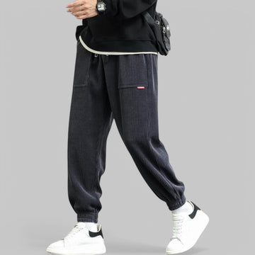 Casual Loose Fit Corduroy Joggers
