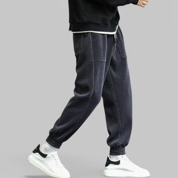 Casual Loose Fit Corduroy Joggers
