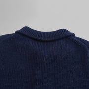 Chic Collared Knit Cardigan