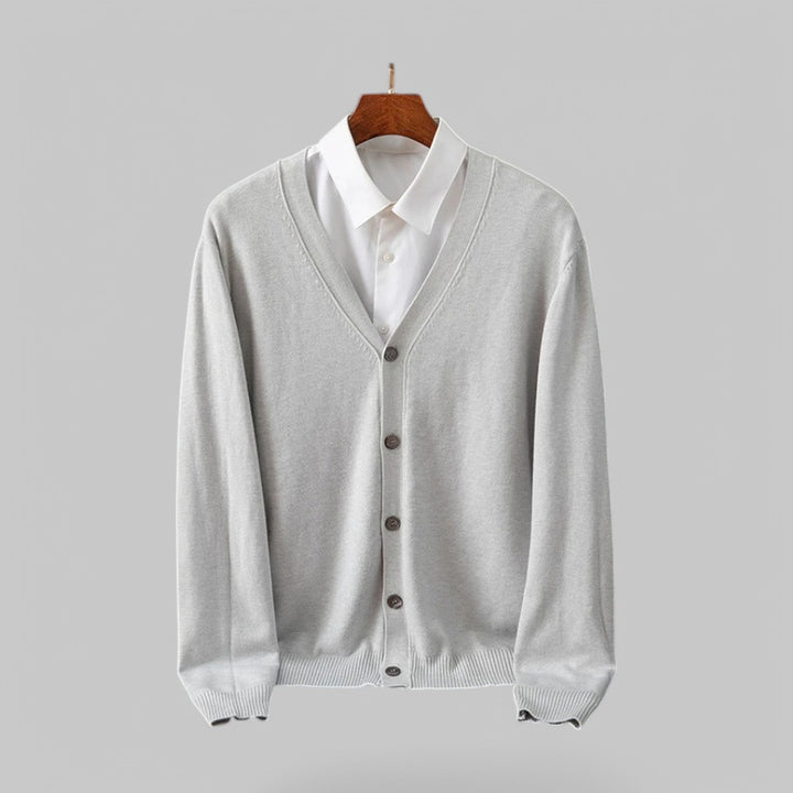 Men's V-Neck Knit Cardigan
