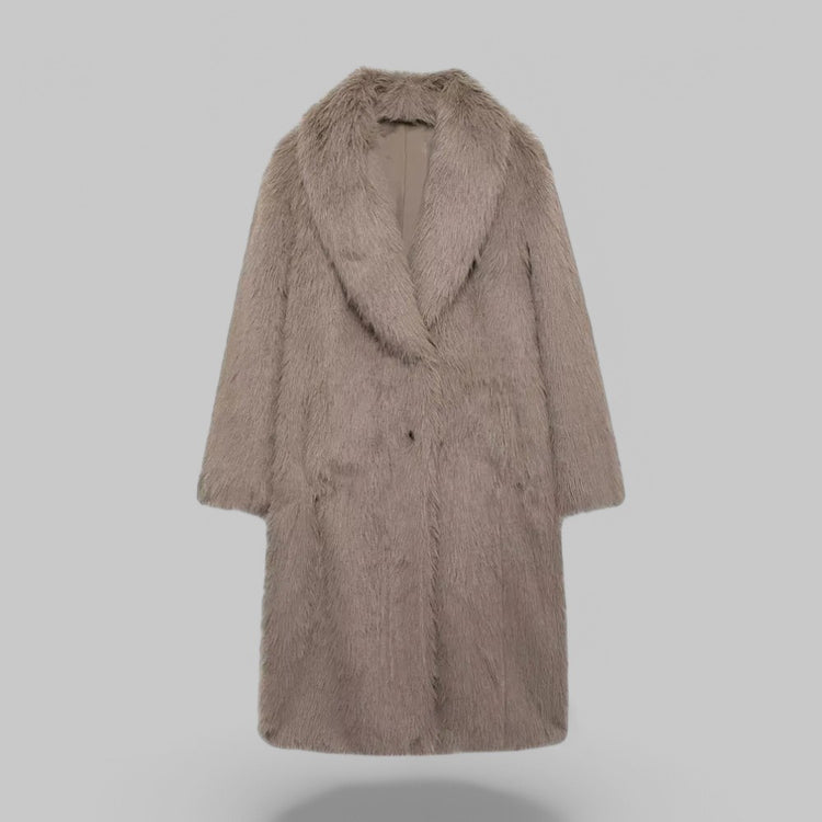 Women's Long Plush Faux Fur Coat