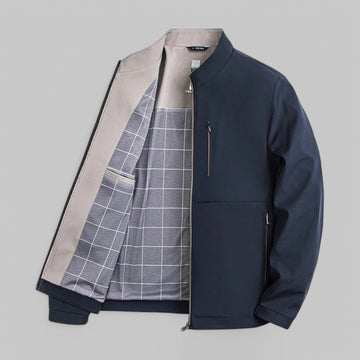Vintage Slim Fit Stand Collar Jacket