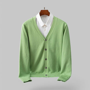 Men's V-Neck Knit Cardigan