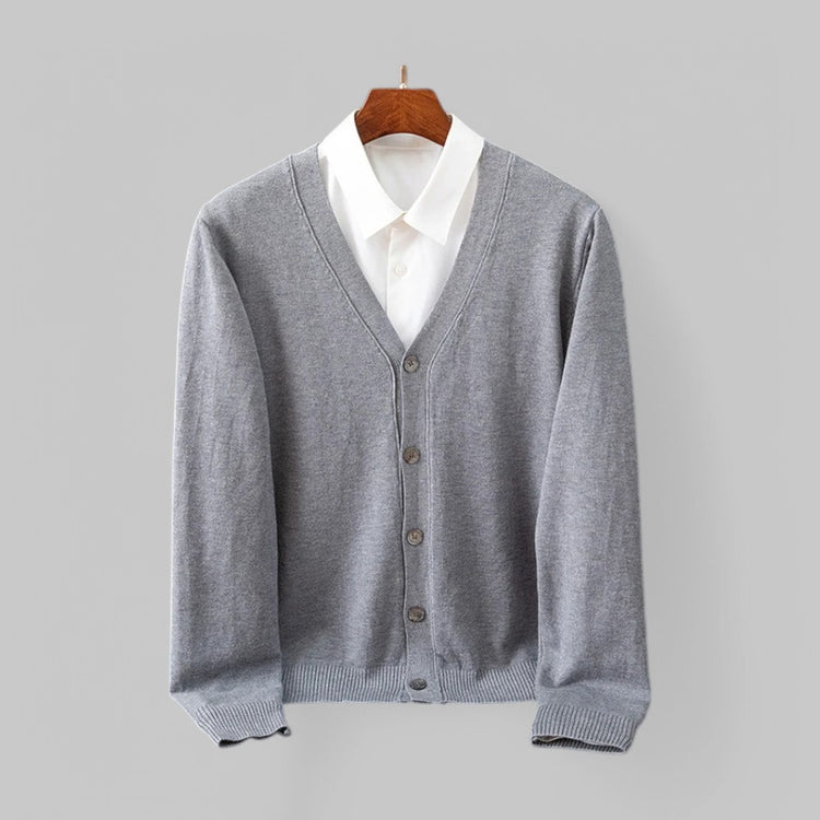 Men's V-Neck Knit Cardigan
