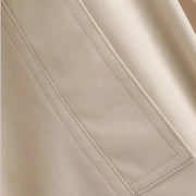 Women's Cropped Trench Jacket with Belted Waist