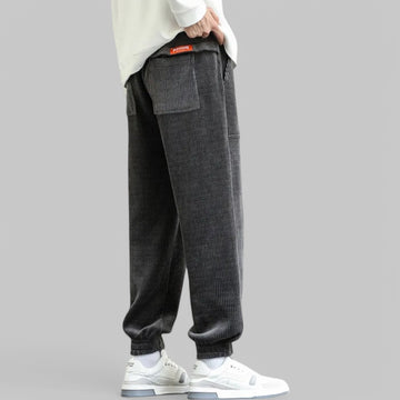 Casual Loose Fit Corduroy Joggers