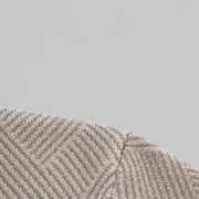 Men's Mock Neck Patterned Knit Jumper