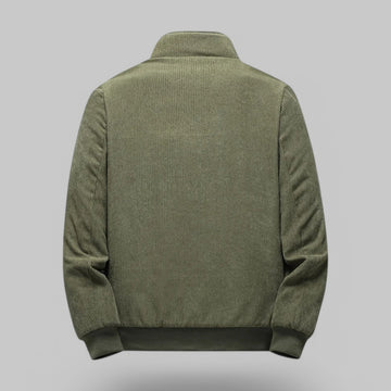 Windproof Fleece-Lined Corduroy Jacket