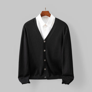 Men's V-Neck Knit Cardigan