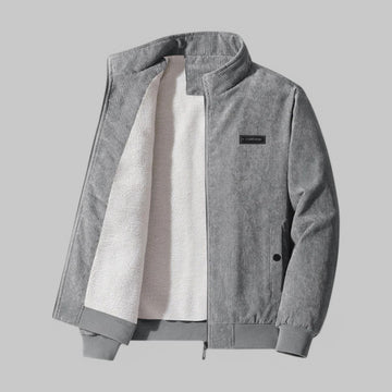 Windproof Fleece-Lined Corduroy Jacket