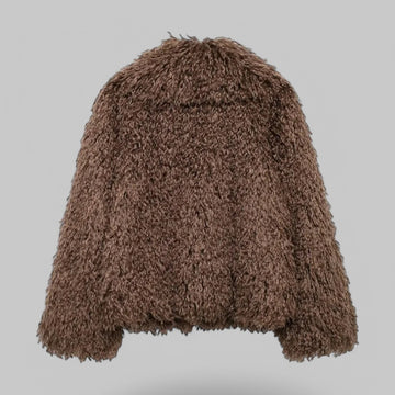 Shaggy Teddy Lapel Jacket